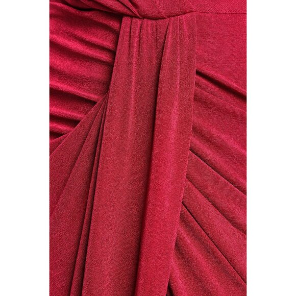 Lulus Dreamy Date Berry Surplice Midi Dress - Sz S - New - Picture 5 of 12